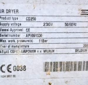 ОСУШИТЕЛЬ ВОЗДУХА CD250