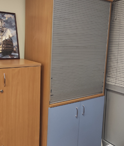 ПИ208401 Офисная мебель б/у, 133 шт (тумбы, шкафы, ресепшен)