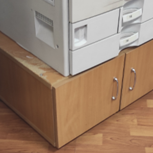 ПИ208401 Офисная мебель б/у, 133 шт (тумбы, шкафы, ресепшен)