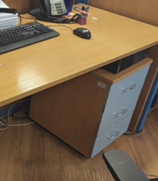 ПИ208401 Офисная мебель б/у, 133 шт (тумбы, шкафы, ресепшен)