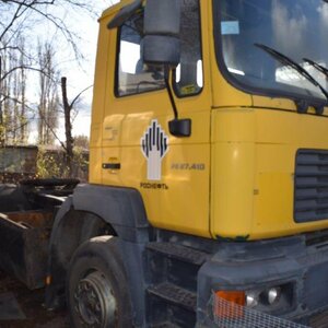ПИ301197 РЕАЛИЗАЦИЯ Б/У АВТОТРАНСПОРТНЫХ СРЕДСТВ. ТЯГАЧ СЕДЕЛЬНЫЙ MAN TGA 27.414 DFT. Г.В. 2003. ИНВ № 5215.