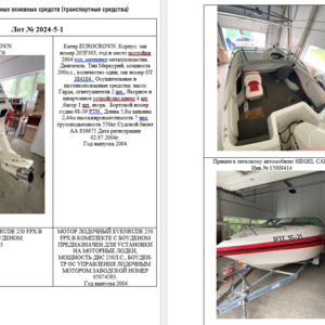 ПИ405057 Катер EUROCROWN и Модули мониторига GPS/ГЛОНАСС/GSM МТ-600 GP Std