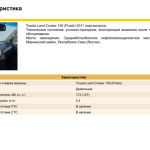 ПИ404018 Toyota Land Cruiser 150 (Prado)