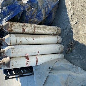ПИ404046 Баллоны из под газа. 130шт. Делимый лот!