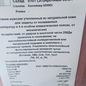 ПИ404094 Спецобувь (ботинки зимние, галоши). Лот №47