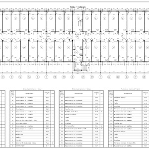 183-051 Модульные здания в 3 этажа.Размеры 97,4х14,5м. 4шт