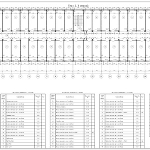 183-051 Модульные здания в 3 этажа.Размеры 97,4х14,5м. 4шт