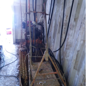 186-747 Малогабаритная буровая установка на санях УБШМ-1-130 c бензиновым двигателем HONDA GXV390